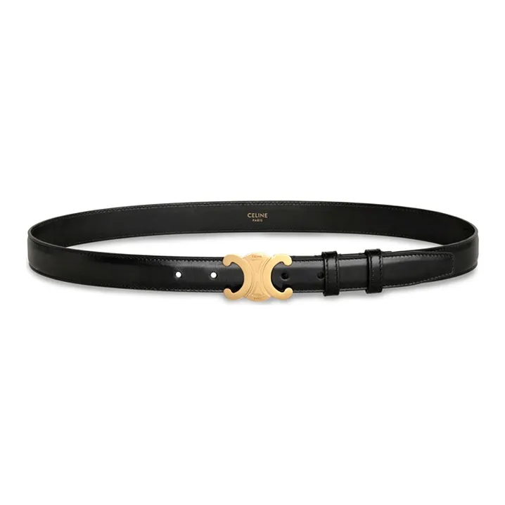 CELINE Medium Triomphe Belt In Taurillon Leather-0