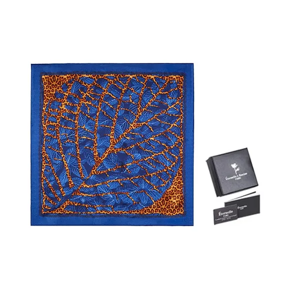 Eternelle Silk Scarves Women's Dark Blue-0