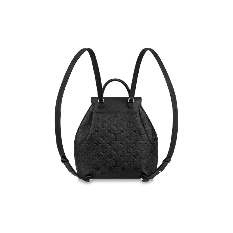 LOUIS VUITTON Backpack Montsouris Monogram Empreinte Black-2