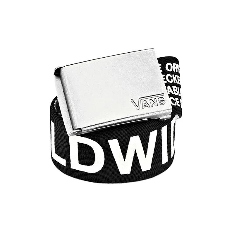 Vans Leather Belts Unisex Black/White-0