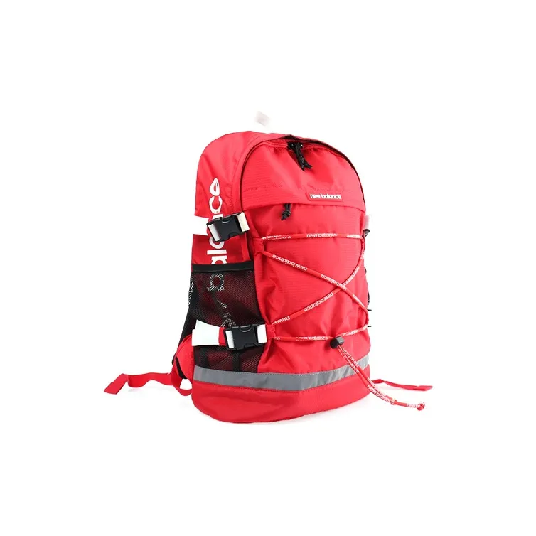 New Balance Fabric Backpack Backpack Travel Bag Casual Bag Regular Unisex Red-1