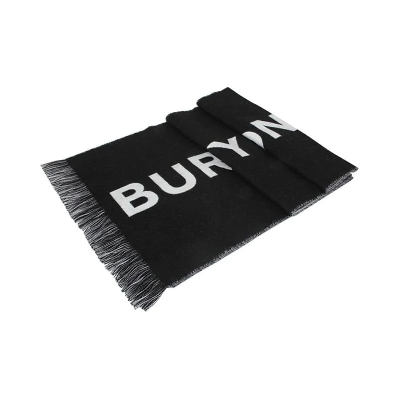 Burberry Knit Scarves Men Black-2