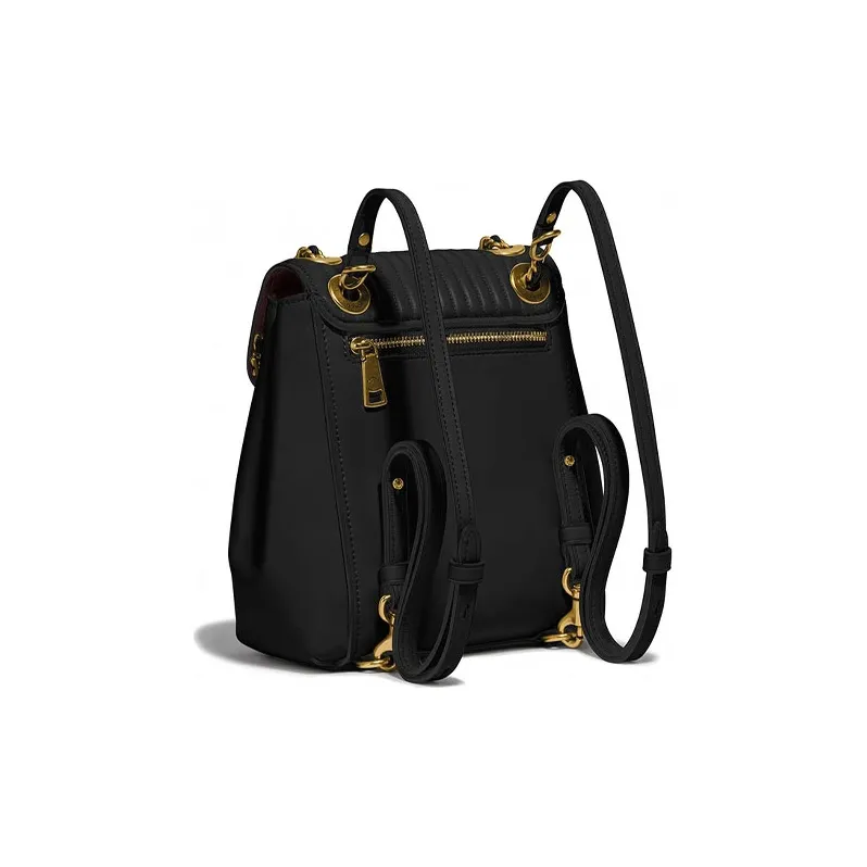 COACH Parker Leather Crossbody Bag Backpack Trumpets Women's Black-1
