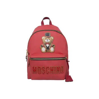 MOSCHINO PU Backpack Women's Red
