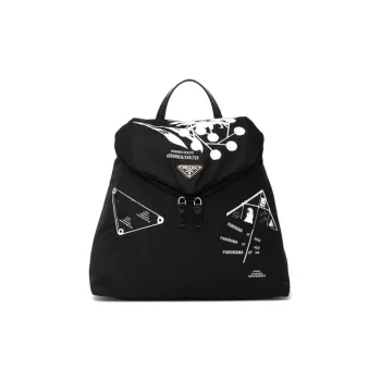 PRADA Fabric Backpack Women's Black