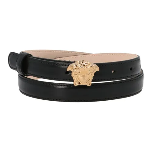VERSACE Leather Belts Men Black