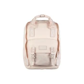 Doughnut Nylon Fabric Backpack Regular Women's Transparent Thin Pink