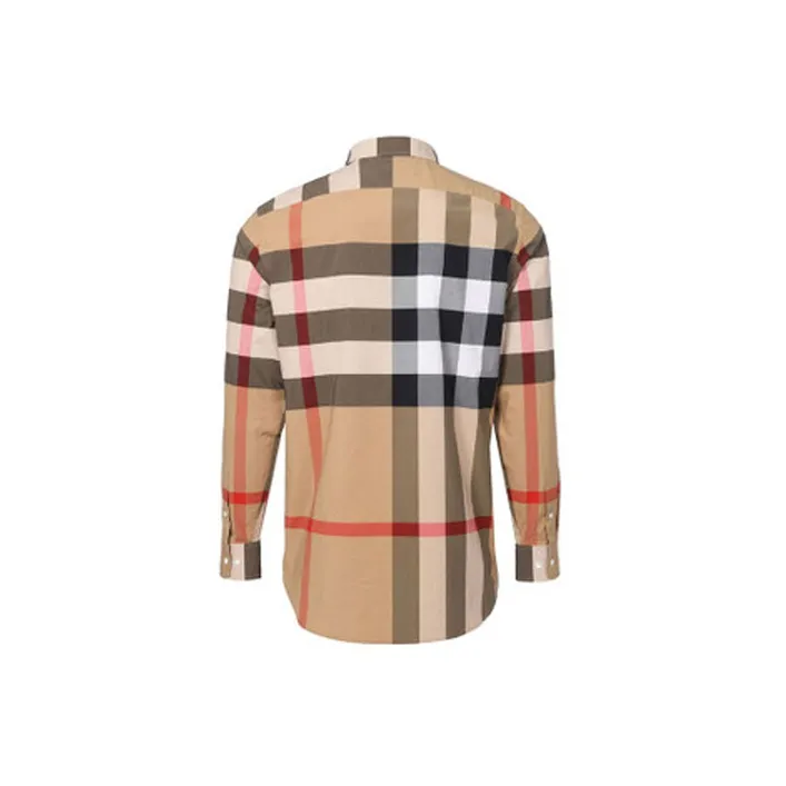 Burberry Shirt Fall Men's Camel-1