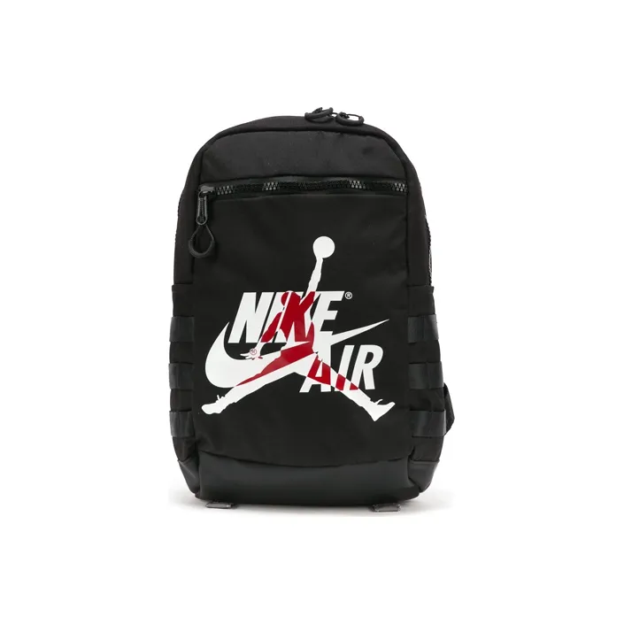 Jordan Polyester Backpack Regular Unisex Black-0