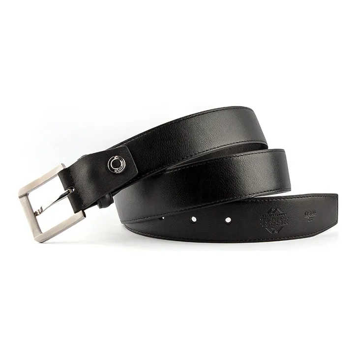 MUSTKOO Casual Fashion Square Needle Buckle Top Grain Cow Leather Belts Unisex-1