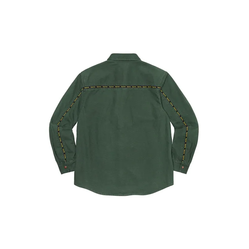 Supreme Logo Taping Work Shirt-1