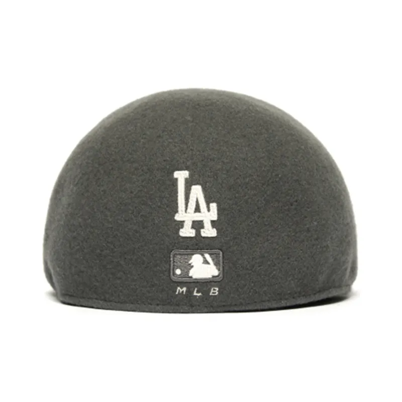 MLB Los Angeles Dodgers Wool Berets Unisex Gray-3