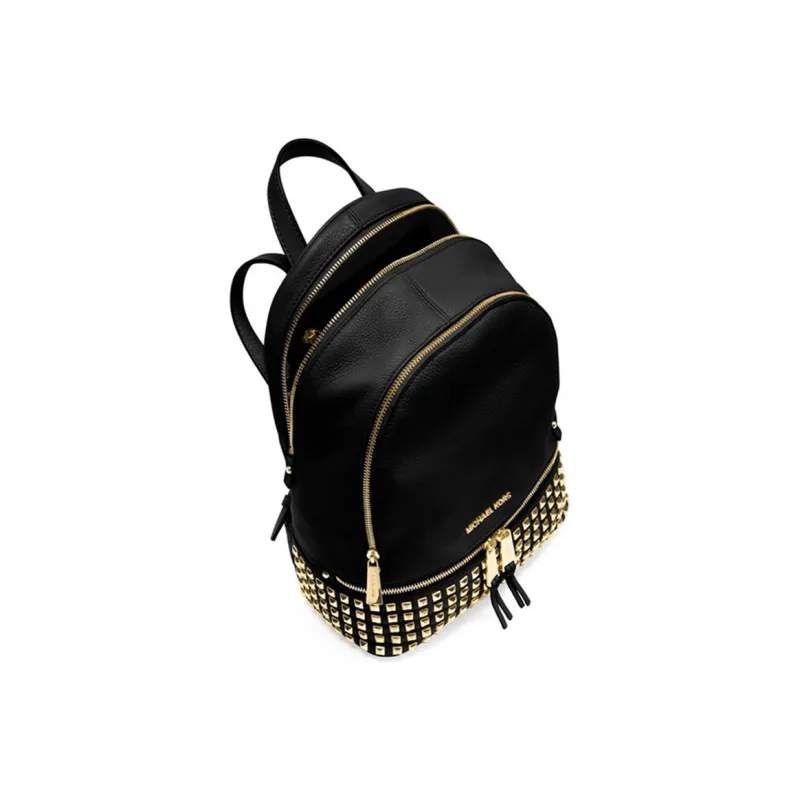 MICHAEL KORS Cow Leather Backpack Medium Size Women's Black-1