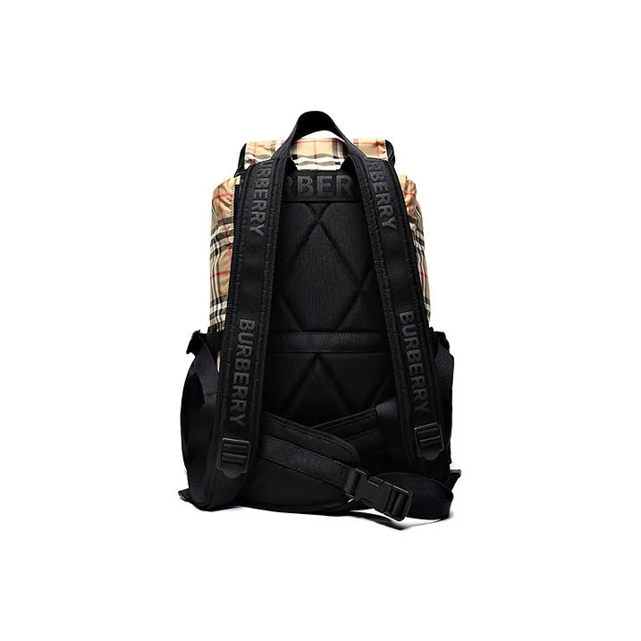 Burberry Canvas Backpack Regular Women's Beige-4
