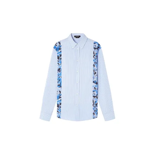 VERSACE Shirts Men Blue