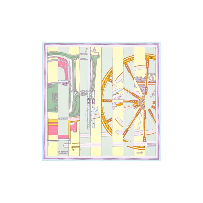 HERMES Silk Scarves Women's Blue-0