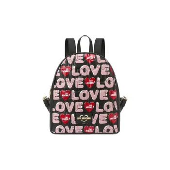 MOSCHINO Synthetic Leather Backpack Regular Women's Black
