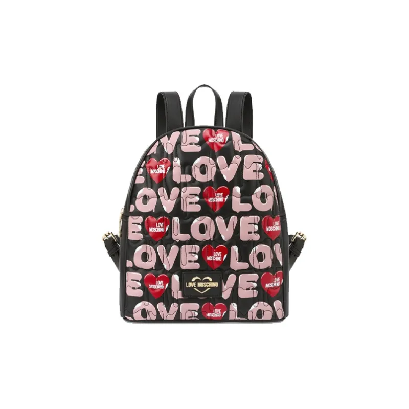 MOSCHINO Synthetic Leather Backpack Regular Women's Black-0