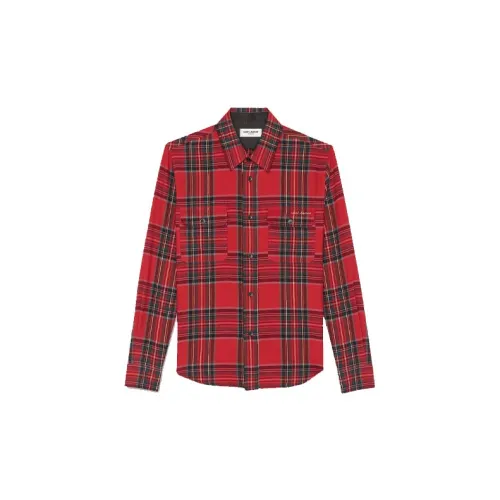 SAINT LAURENT Shirts Men Red