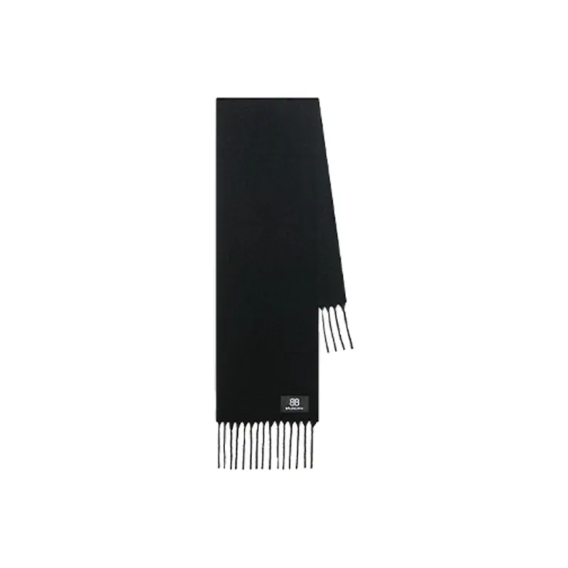 Balenciaga Wool Knit Scarves Women's Black-0