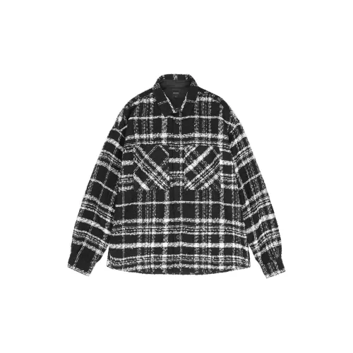 CHINISM Shirts Unisex Black Plaid