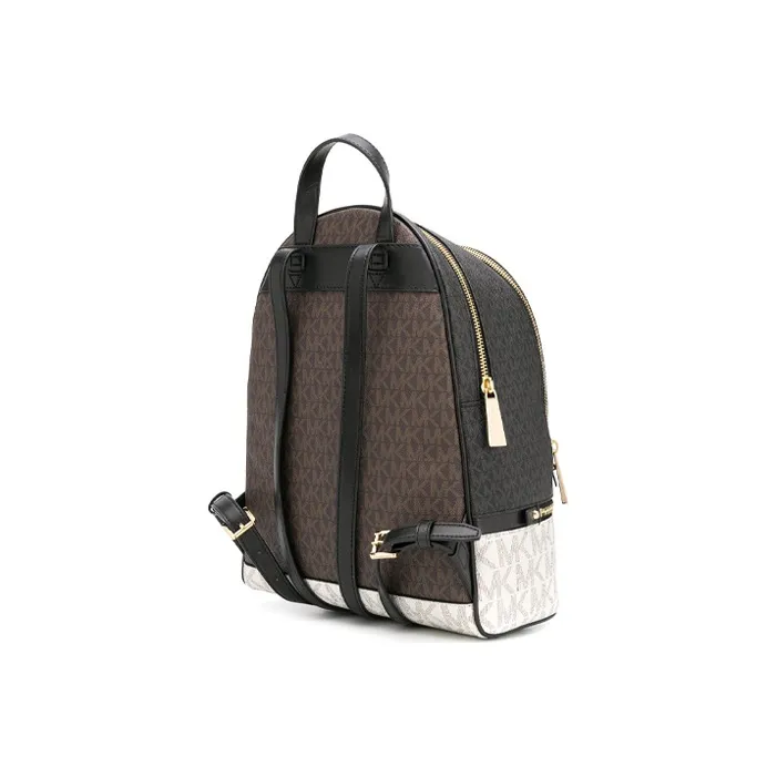 MICHAEL KORS Leather Backpack Medium Size Women's Brown-1