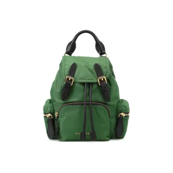 Burberry Nylon Backpack Small Size Women's Green
