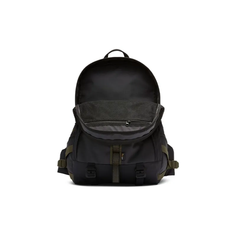 Nike Nylon Fabric Backpack Regular Unisex Black Gray Color-3