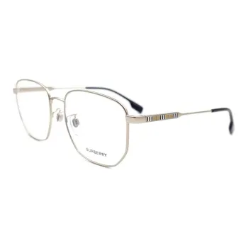 Burberry Metal Irregular Shape Eyeglass Frames Men's
