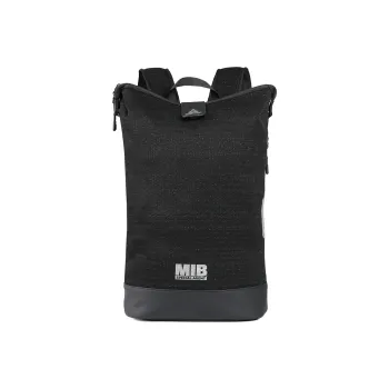 PEAK Leather Backpack Travel Bag Student Backpack Regular Unisex Black
