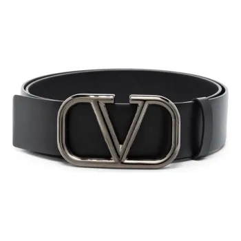 Valentino Leather Belts Men Black