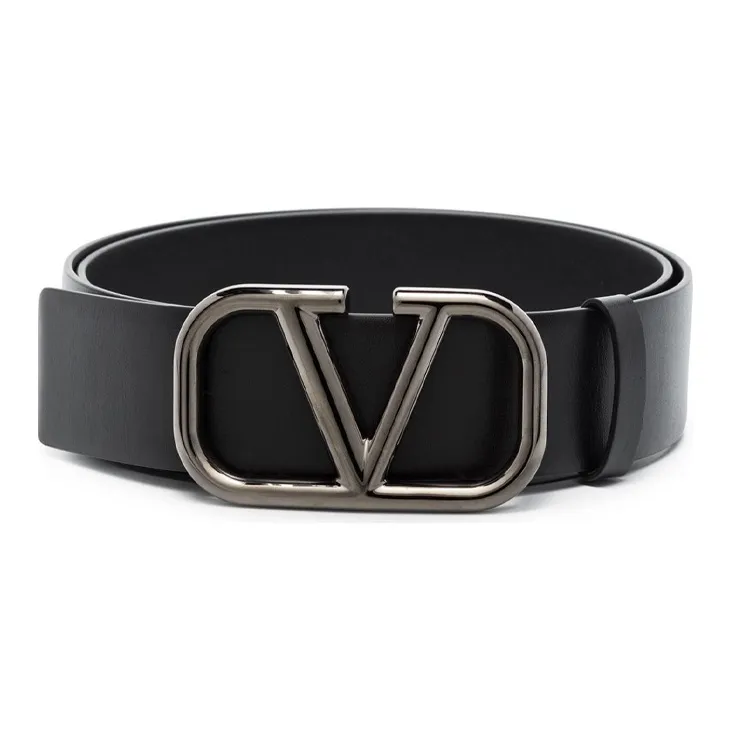 Valentino Leather Belts Men Black-0