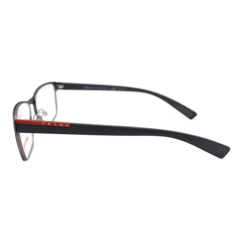 PRADA Alloy Rectangular Eyeglass Frames Men's Gradient Dark Gray-2
