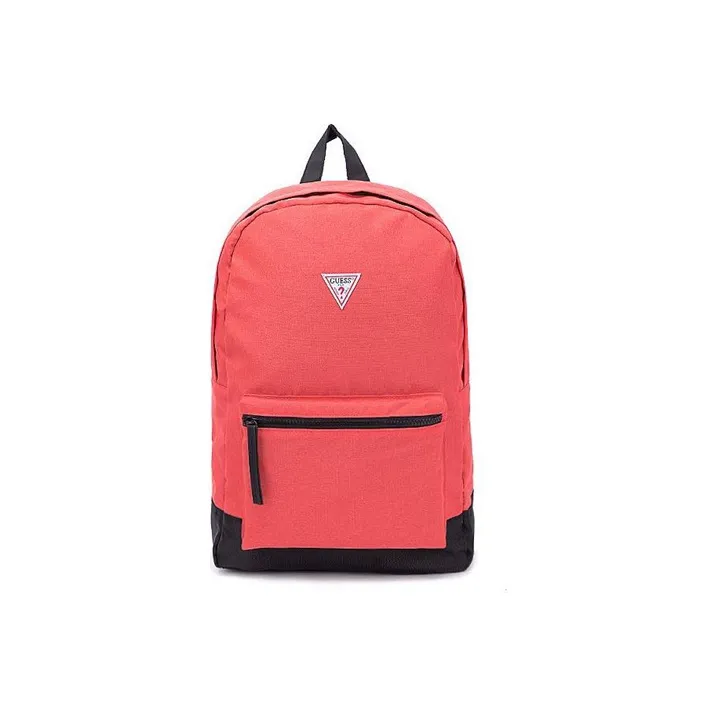 GUESS Polyamide Commute Large Capacity Sports Backpack Laptop Bag Backpack Regular Unisex Gray/Red-4
