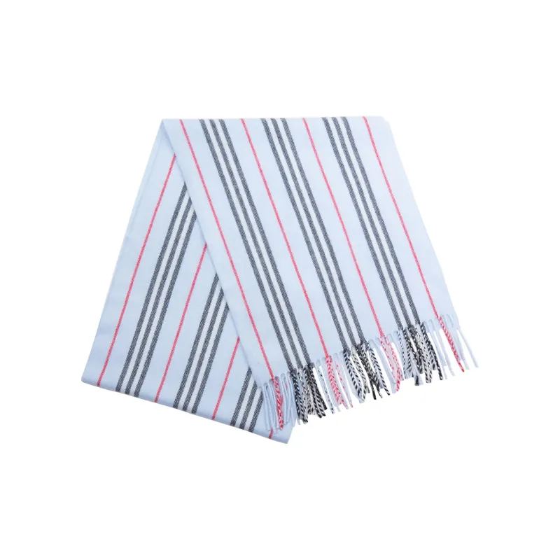 Burberry Knit Scarves Men Blue-1