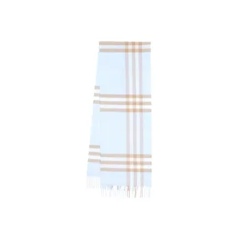 Burberry Knit Scarves Women's Light Blue