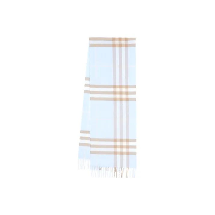 Burberry Knit Scarves Women's Light Blue-0