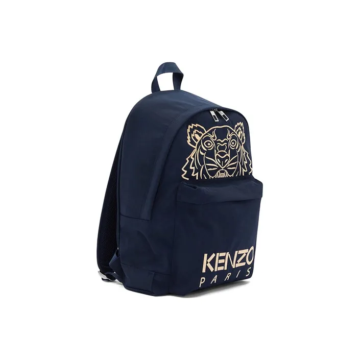 KENZO Fabric Backpacks Unisex Dark Blue-1
