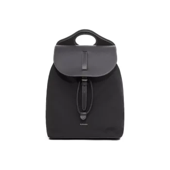 Burberry Pocket Bag Nylon Fabric Backpack Men's Black
