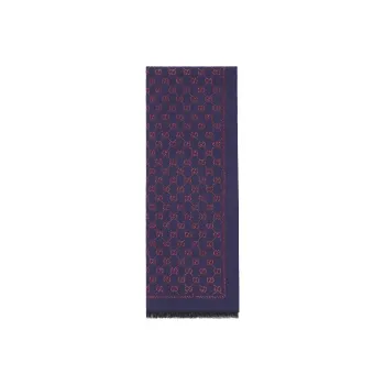 GUCCI Knit Scarves Unisex Navy