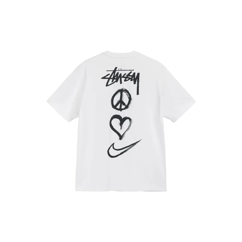 Nike X Stussy Peace Love Swoosh T shirt Asia Sizing-1