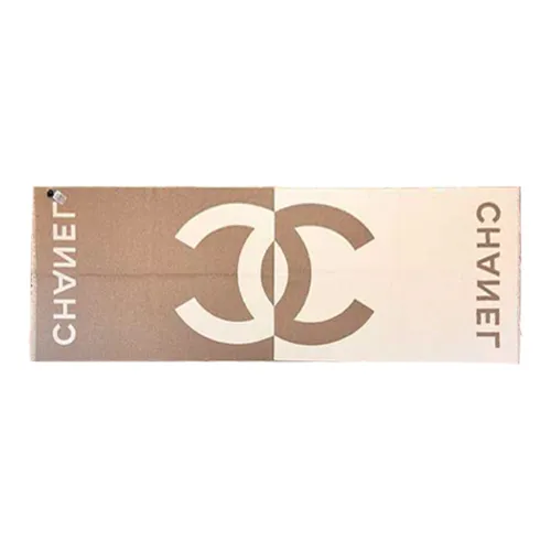 CHANEL Shawls Women's Milk Tea Beige