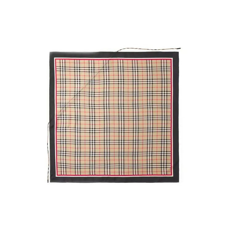 Burberry Silk Scarves Unisex Archive Beige-0