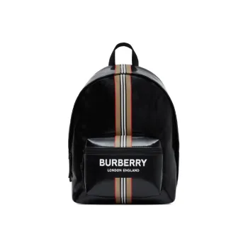 Burberry Cotton Backpack Men's Black