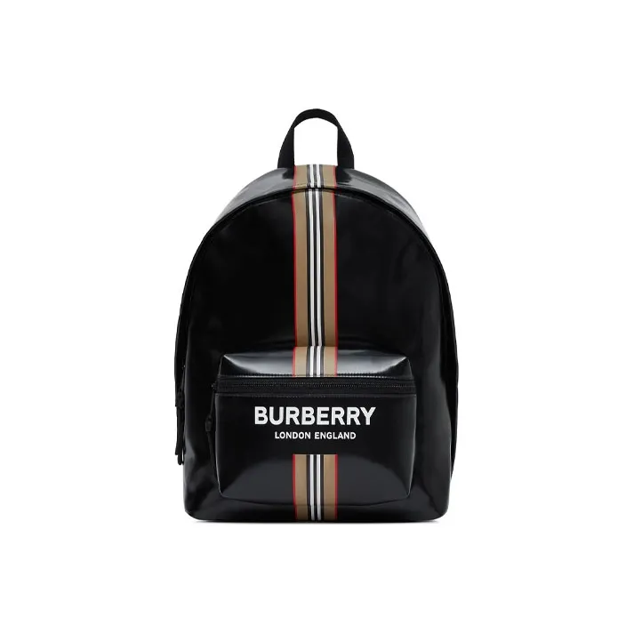 Burberry Cotton Backpack Men's Black-0