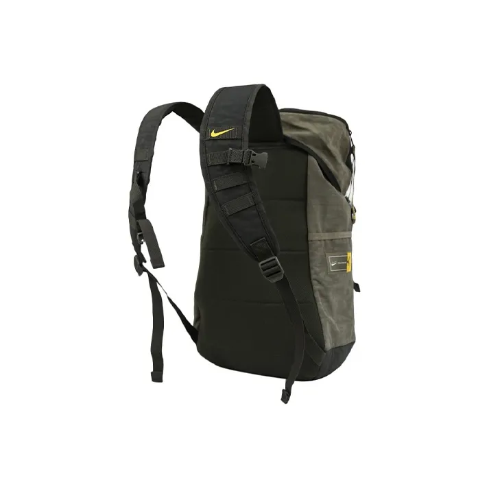 Nike Polyester Polyamide Backpack Regular Unisex Red Fir Green-3