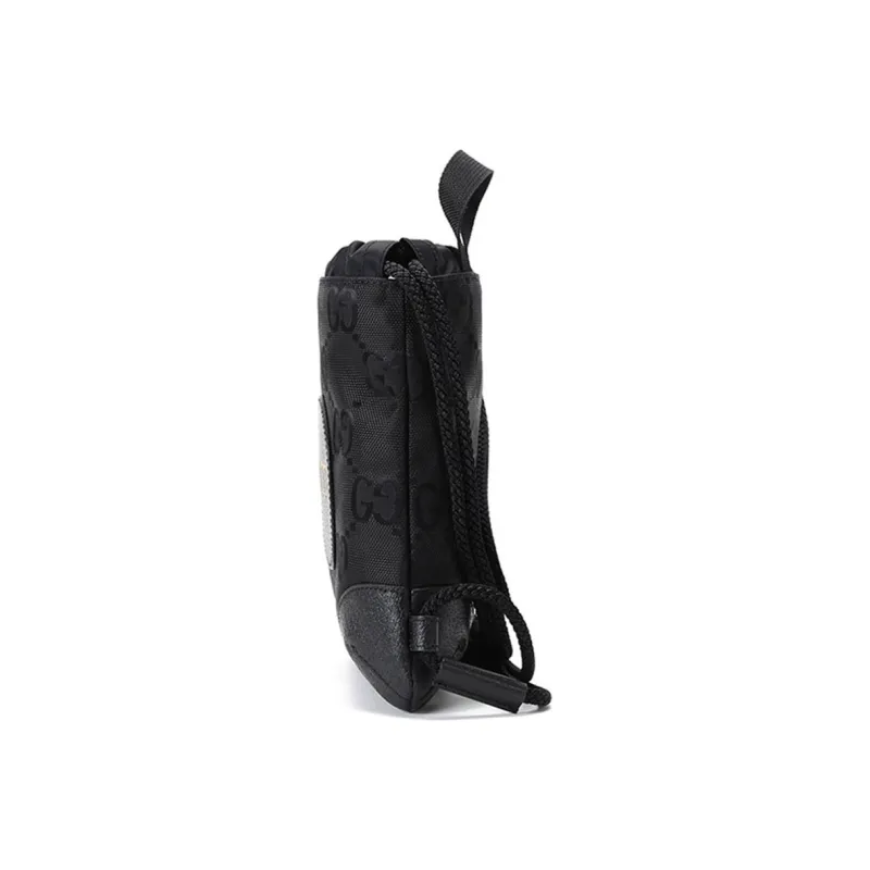GUCCI Nylon With Leather Backpack Men's Black-2
