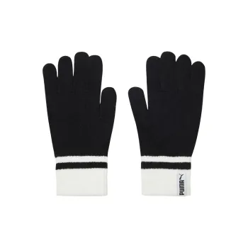 PUMA Knit Gloves Unisex Black White