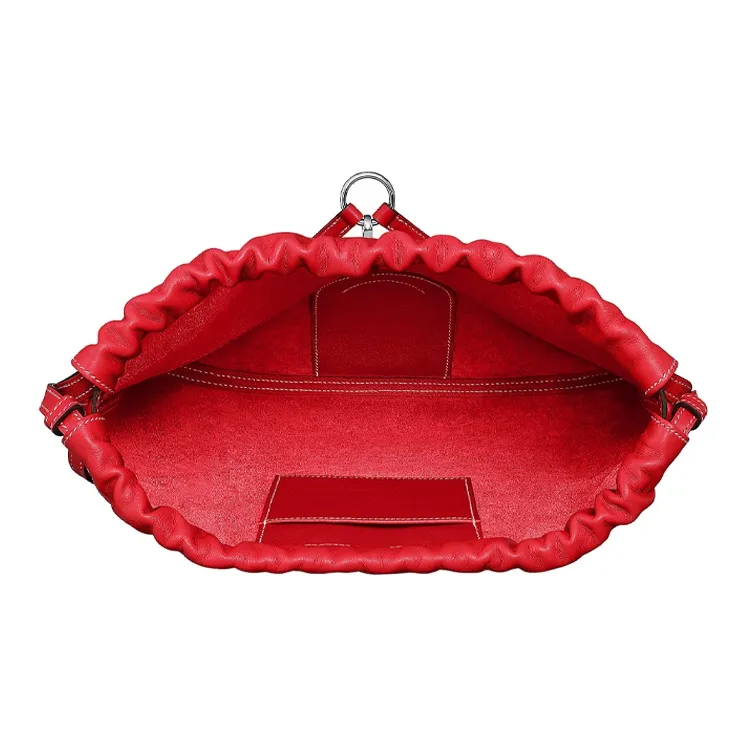 HERMES Evercolor Calfskin Backpacks Regular Women's Heart Red-3