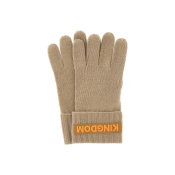 Burberry Logo Appliqué Cashmere Gloves